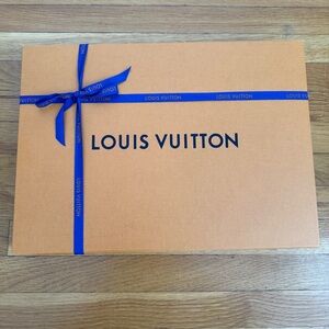 Medium Louis Vuitton Box, Ribbon, and Tissue Paper